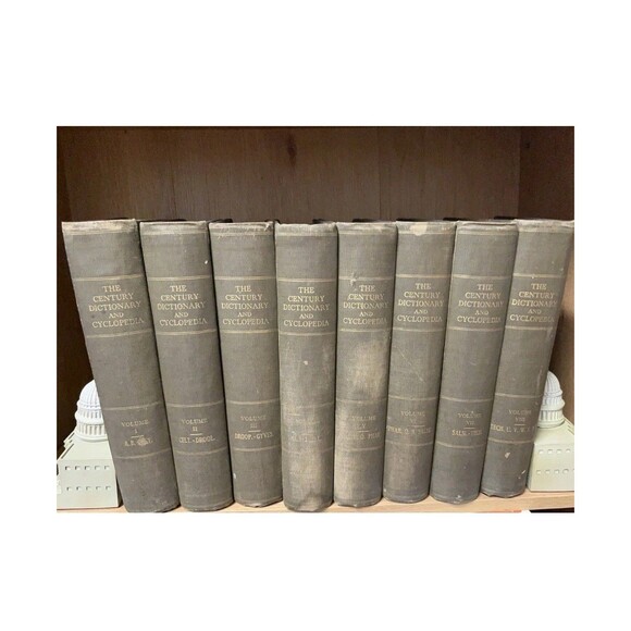 vintage book lot Decorative Vintage Hardcover Book Century Dictionary Cyclopedia - Picture 1 of 5